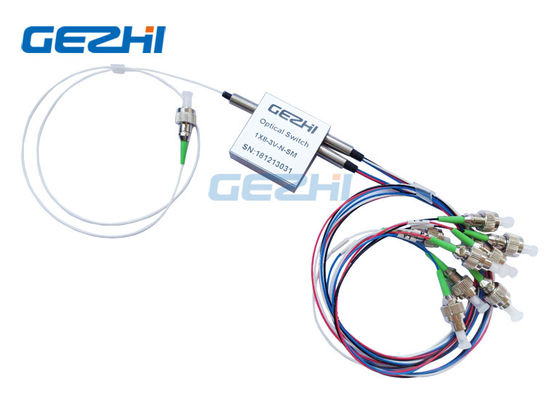 নন-লেচিং প্যাসিভ 1742nm 1x8 ফাইবার অপটিক স্যুইচ