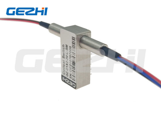 D1x2 মেকানিক্যাল অপটিক্যাল সুইচ 1650nm LC UPC ডুয়াল রিলে সুইচ